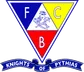 Knights of Pythias emblem with F, C, and B for Friendship, Charity, and Benevolence